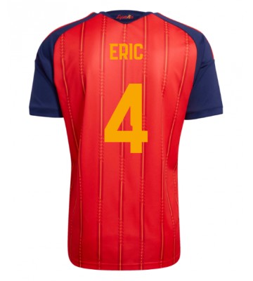 Spanien Eric Garcia #4 Replika Hemmatröja VM 2026 Kortärmad